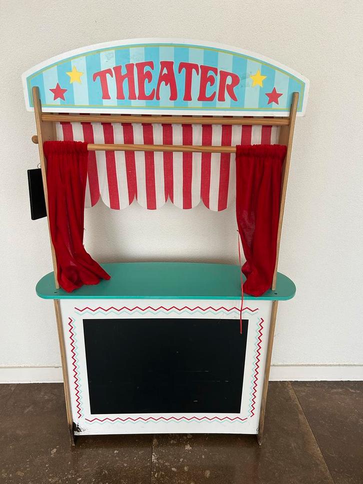 Houten Winkel & Theater, Kinderen en Baby's, Speelgoed | Speeltenten, Gebruikt, Ophalen