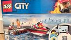 Lego City Brandweerboot 60213, Ophalen of Verzenden, Zo goed als nieuw, Complete set, Lego