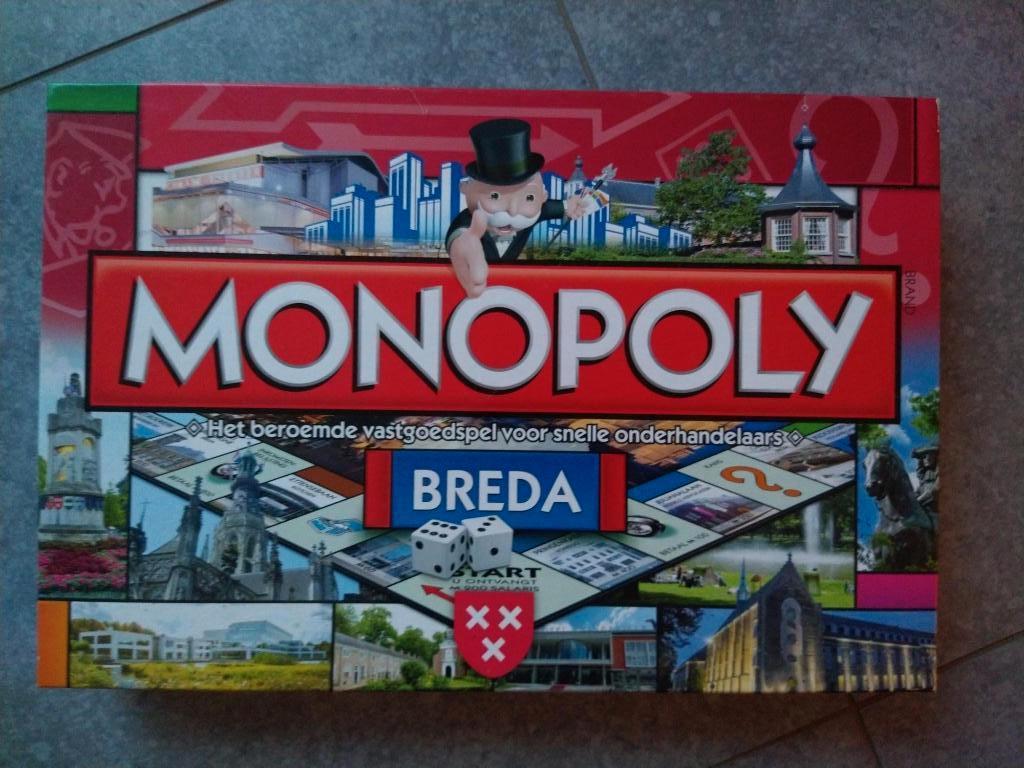 monopolyspel gemeente breda, Drie of vier spelers, Ophalen, Nieuw, Hasbro