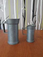 Tinnen maatbekers / kannetjes, Ophalen of Verzenden