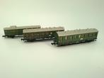 N spoor - Minitrix klassieke rijtuigen (3 stuks), Hobby en Vrije tijd, Modeltreinen | N-Spoor, Gebruikt, Gelijkstroom of Wisselstroom