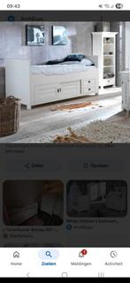 Kidsmill kajuitbed wit voor jongen meisje Babypark Kesteren, Ophalen, 85 tot 100 cm, Gebruikt, Matras