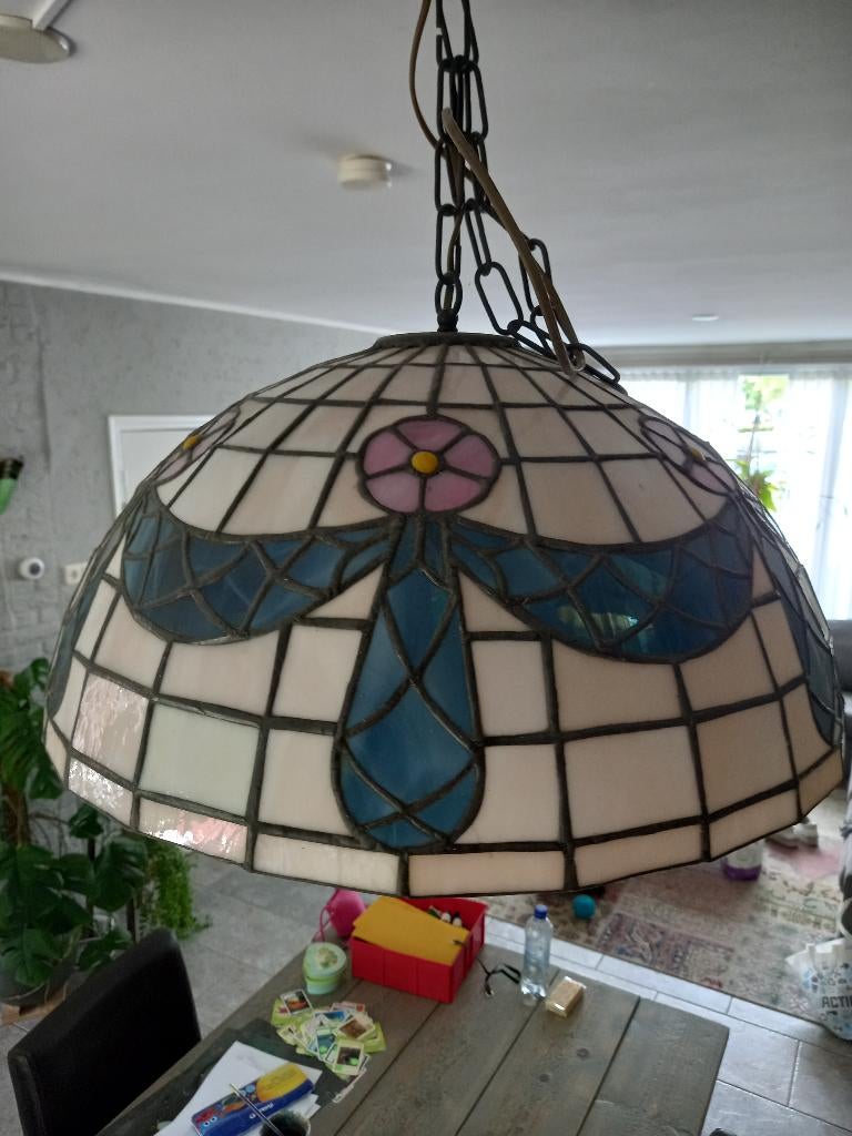 Mooi tiffanylamp te koop, Ophalen, Minder dan 50 cm, Rond, Minder dan 50 cm
