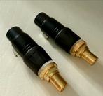 HQ Verguld XLR naar RCA Adapter, Ophalen of Verzenden, Nieuw, Minder dan 2 meter, Overige kabels