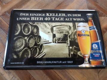 Landskron bier reclamebord beschikbaar voor biedingen