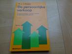 Boek W.J.J. Hasper ‘De persoonlijke verkoop’ , Hasper, Ophalen of Verzenden, Zo goed als nieuw, Economie en Marketing