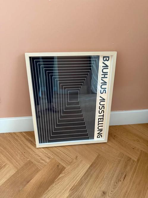 Mooie bauhaus prent in baklijst, Huis en Inrichting, Woonaccessoires | Schilderijen, Tekeningen en Foto's, Zo goed als nieuw, Schilderij
