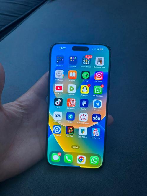 Iphone 15 pro max GRATIS hoesje zwart 256gb 100% batterij, Telecommunicatie, Mobiele telefoons | Apple iPhone, Zo goed als nieuw