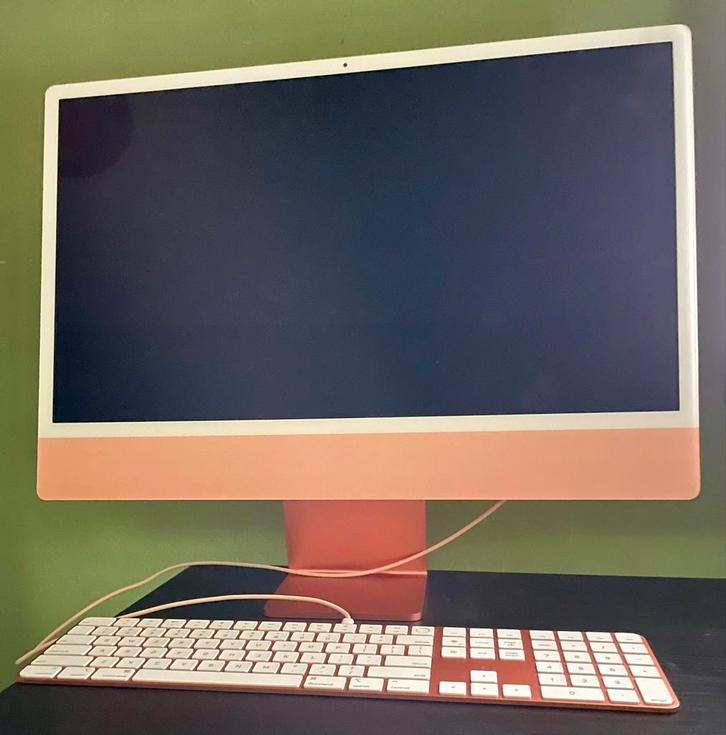 24" iMac 4.5K Retina - Pink, Computers en Software, Apple Desktops, Zo goed als nieuw, iMac, 3 tot 4 Ghz, 8 GB, Ophalen