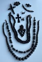 Antieke rouwsieraden., Ophalen, Overige materialen, Broche