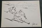 Originele tekening Guido van Driel 2008 Golf Golfers artwork, Ophalen of Verzenden