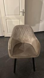 Velvet grijze stoelen 7x, Huis en Inrichting, Stoelen, Ophalen, Zo goed als nieuw, Grijs