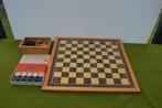 Vintage Homas schaakbord met Homas damstenen + schaakstenen, Hobby en Vrije tijd, Gezelschapsspellen | Bordspellen, Een of twee spelers