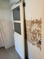 Hardhouten buitendeur 211x91x4cm, Ophalen, Gebruikt, 80 tot 100 cm, Buitendeur