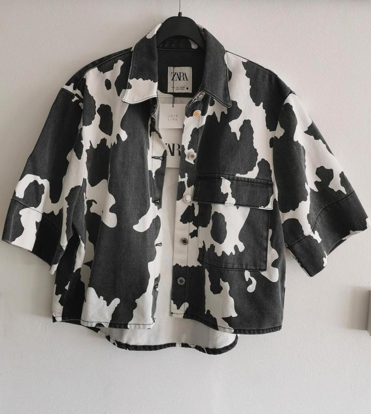 ZARA spijkerjasje mt. S/M, Kleding | Dames, Jasjes, Kostuums en Pakken, Nieuw, Jasje, Maat 36 (S), Overige kleuren, Verzenden