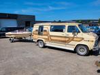 Supergave retro Chevy Van Gerwin uitvoering met speedboot !, Te koop, Beige, Benzine, Particulier