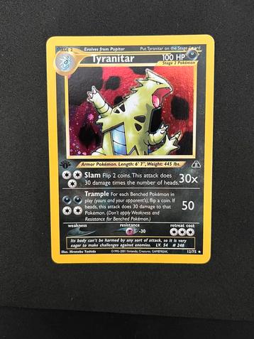 Tyranitar #12 1st Edition beschikbaar voor biedingen
