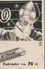 Retro reclame 1957 Hohner mondharmonica Sinterklaas, Verzamelen, Verzenden, Overige typen