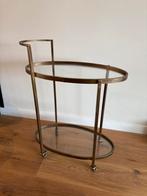 Ovalen bijzet tafel, Huis en Inrichting, Ophalen, Overige materialen, Gebruikt, 55 tot 75 cm