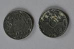 Zinken cent uit 1942, Ophalen of Verzenden, Koningin Wilhelmina, 1 cent, Losse munt