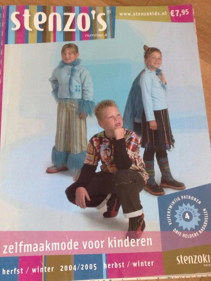 Stenzo's zelfmaakmode herfst/winter nr. 4 - 2004 / 2005, Hobby en Vrije tijd, Kledingpatronen, Zo goed als nieuw, Kind, Overige merken