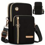 Nieuwe Prachtige Schoudertas/ Body Sling Bag "OXFORD", Verzenden, Nieuw, Zwart