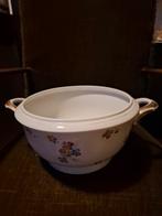 Porseleine Soepterrine met Bloemen merk Bavaria, Antiek en Kunst, Ophalen of Verzenden