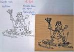 Kerst 536 Houten stempel, Ophalen of Verzenden, Zo goed als nieuw, Houten stempel