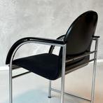 Arco eetkamerstoel vintage jaren 80 design eettafelstoel, Huis en Inrichting, Stoelen, Gebruikt, Metaal, Zwart, Jaren 80