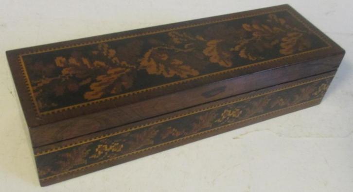 antiek juwelen kistje in mahonie Edmund Nye, Antiek en Kunst, Curiosa en Brocante, Verzenden