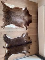 Set van 2 echte lederen Koeienhuiden/ Kleden., Ophalen, 100 tot 150 cm, Grijs, 50 tot 100 cm