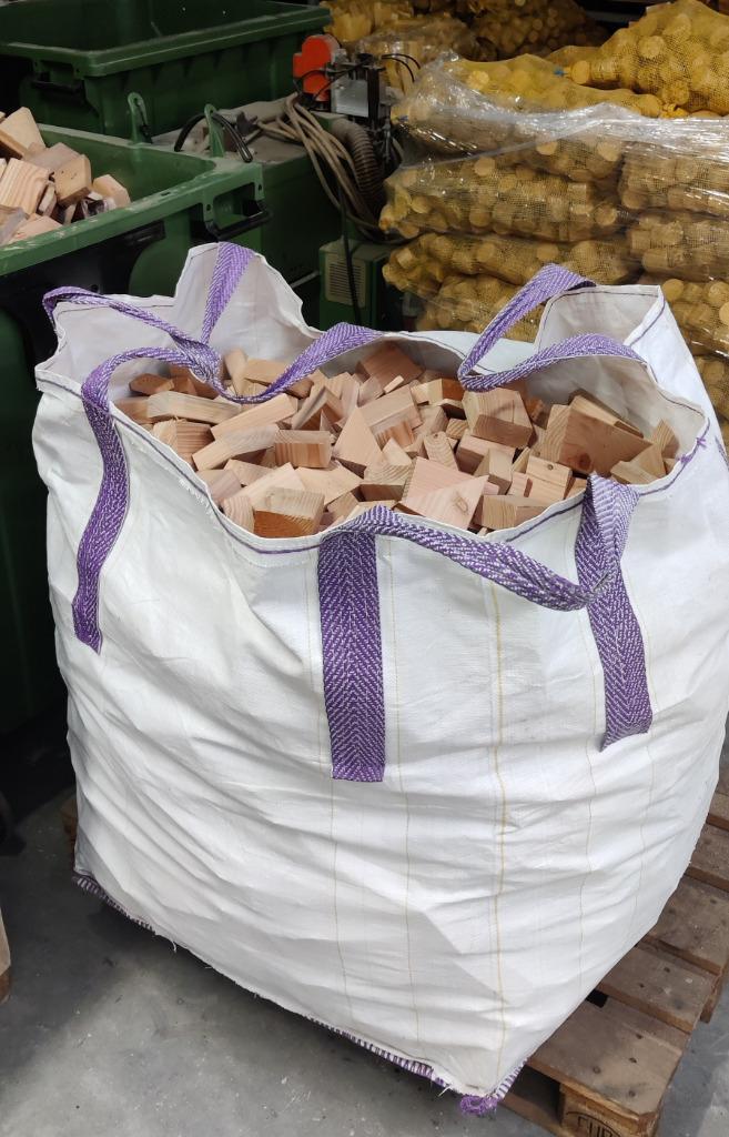 Big Bag Haardhout Douglas - circa 1 kuub, Tuin en Terras, Haardhout, Blokken, Overige houtsoorten, Minder dan 3 m³, Ophalen