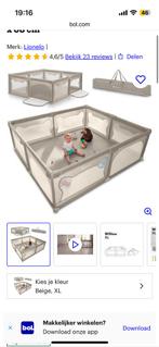 Lionelo grondbox nieuw beige xl, Kinderen en Baby's, Boxen, Ophalen of Verzenden, Zo goed als nieuw