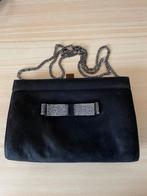 Dames Avondtasje kleur zwart. Suede Linea Raffaelli, Sieraden, Tassen en Uiterlijk, Tassen | Damestassen, Ophalen of Verzenden