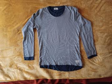 Jack & Jones dubbel longsleeve, blauw-wit gestreept. beschikbaar voor biedingen