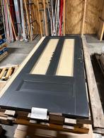 Zwarte Stompe Deur met Glas, Ophalen, 80 tot 100 cm, 215 cm of meer, Binnendeur