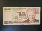 Turkije pick 205a 1991, Ophalen of Verzenden, Overige landen, Los biljet