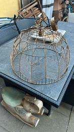 Hanglamp metaal goud D 56 H 37 cm, Ophalen, Zo goed als nieuw, Metaal, Minder dan 50 cm