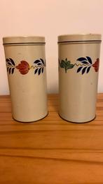 2 beschuitbussen boeren bont, Ophalen of Verzenden, Gebruikt, Beschuit