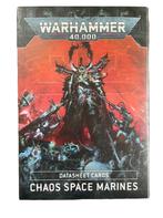 Warhammer 40K Chaos Space Marines Datasheet Cards, Hobby en Vrije tijd, Wargaming, Warhammer, Ophalen of Verzenden, Zo goed als nieuw