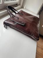 Piquadro Leren Laptoptas - (Blue Square Collectie), Computers en Software, Laptoptassen, Ophalen of Verzenden, 15 inch, Gebruikt