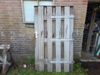 Hardhouten poortdeur schuttingdeur met slot, Tuin en Terras, Tuinpoorten, Ophalen, Gebruikt, 100 tot 150 cm, Draaipoort