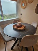 Ronde tafel met vier stoelen ook apart verkrijgbaar, Huis en Inrichting, Tafels | Eettafels, Ophalen, Gebruikt, 100 tot 150 cm