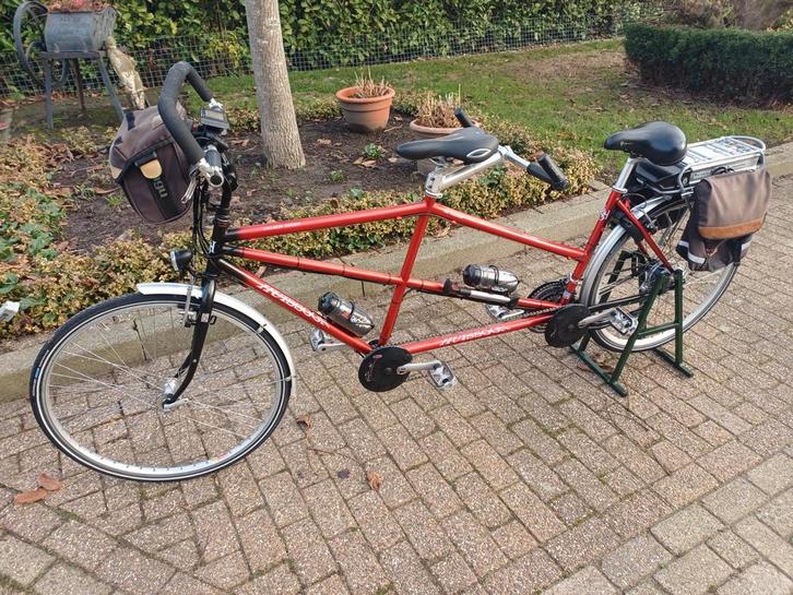 Sport tendem, Fietsen en Brommers, Fietsen | Tandems, Zo goed als nieuw, Meer dan 20 versnellingen, 55 cm of meer, Ophalen