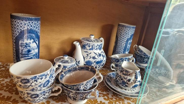 Delfts Blauw Servies, Antiek en Kunst, Antiek | Servies compleet, Ophalen of Verzenden