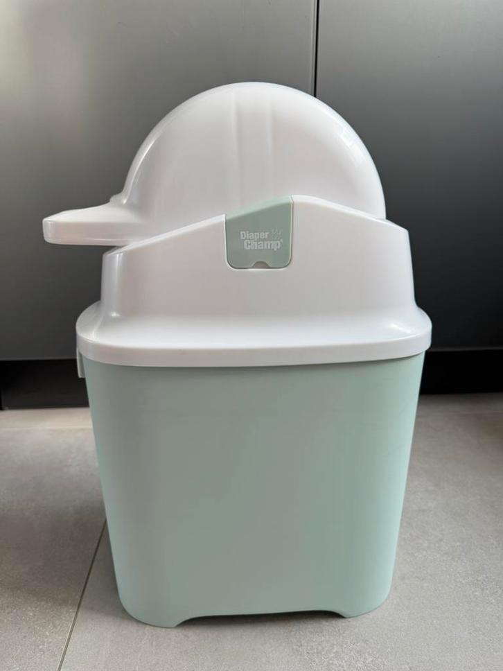 DiaperChamp ONE Light Green Luieremmer, Kinderen en Baby's, Badjes en Verzorging, Zo goed als nieuw, Luieremmer, Overige merken