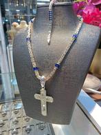 Zilveren Koningsset met Saffier & Kruis, Nieuw, Verstelbaar, Ophalen of Verzenden, Zilver