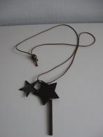 ketting met ster hanger 53 cm strak gemeten, Ophalen of Verzenden, Zilver, Overige materialen