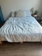 Pallet bed 140x200, Huis en Inrichting, Ophalen, Tweepersoons, Hout, 140 cm