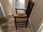 Antieke Oma Stoel met Riet, Huis en Inrichting, Stoelen, Ophalen, Gebruikt, Bruin, Eén